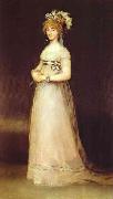 Francisco Jose de Goya Portrait of the Countess of Chinchon. oil on canvas